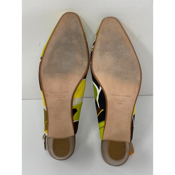 Adrienne Vittadini Merry Womens Size 10M Multicolor Slingback Block Heel Pumps - Picture 11 of 13